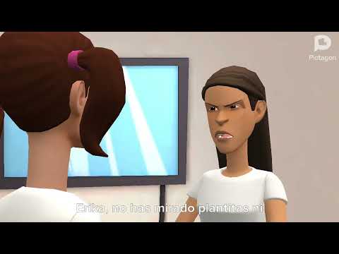 Erika se porta mal en expoorquidea en Madrid y es castigada.