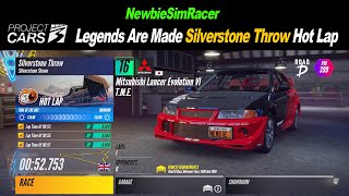 Project Cars 3 - Legends Are made - Silverstone Throw Hot Lap 0:52.753 Mitsubishi Lancer - PC VR