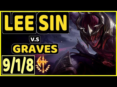 4LAN (LEE SIN) vs GRAVES - 9/1/8 KDA JUNGLE GAMEPLAY - BR Ranked DIAMOND