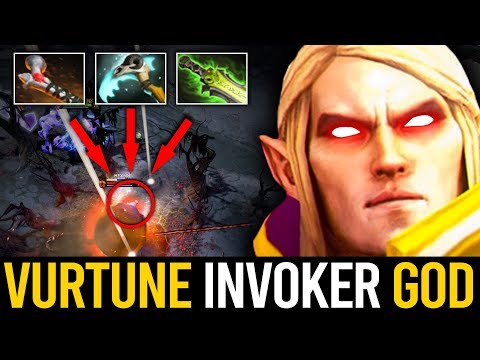 VURTUNE INVOKER IS BACK!! AMAZING COMBO SKILLS WITH ATOS + EB + HEX | Dota 2 Invoker
