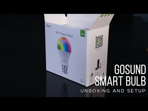 GoSund Wifi Smart Bulb Unboxing and Setup
