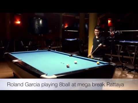 Roland Garcia showing some 8 ball pool in Thailand Pattaya
