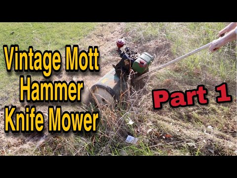 Amazing Mott Hammer Knife Mower Restore Part 1