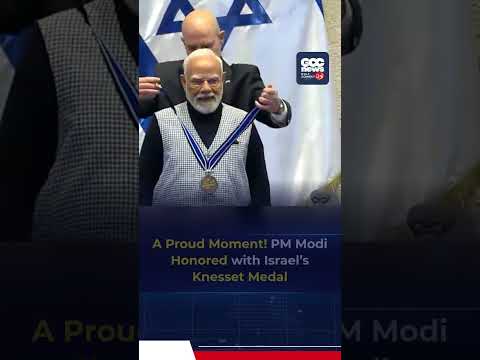 PM Narendra Modi Receives First-Ever Speaker of the Knesset Medal | India–Israel Ties Strengthen