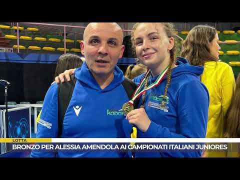 LOTTA. E’ BRONZO PER ALESSIA AMENDOLA AI CAMPIONATI ITALIANI JUNIORES