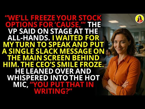I Exposed My VP's Stock Option Sabotage With One Slack Message | #CorporateRevenge