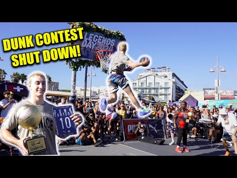 Donovan Hawkins CRUSHES Dunk Contest @ Venice Beach!