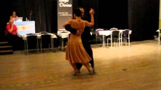 Video thumbnail for Tihamer Bogdan and Katalin Czidor dancing at milonga Tango Divino in Örebro. April 2012
