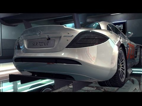 MERCEDES SLR McLAREN 722 GT exhaust sound, acceleration and cruising