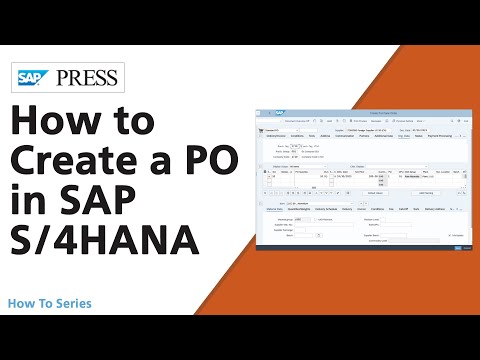 How to Create a Purchase Order in SAP S/4HANA