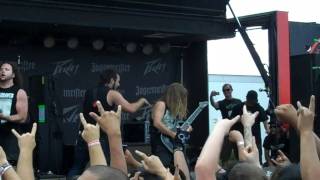 Unearth "my will be done" "zombie auto pilot" "eyes of black' live mayhem fest 7-16-11