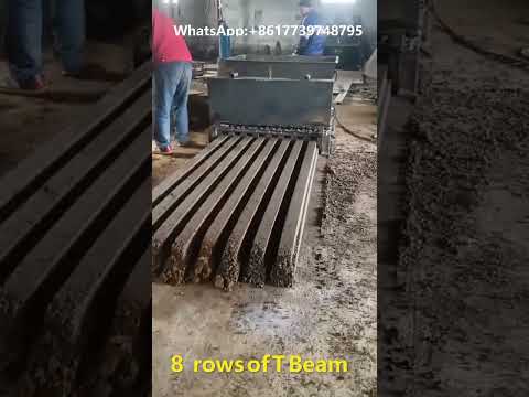 Prestressed Concrete T beams making machine 8 T beam production at one go