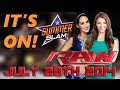 WWE RAW 7/28/14 - Brie Bella Returns, Roman ...