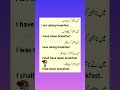 Breakfast Sentences English Sentences English Wordmeaning Meaning