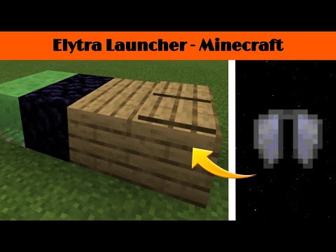 How To Make Elytra Launcher | Redstone Build Hack | Minecraft Pocket Edition 1.16+