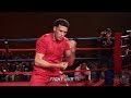DAVID BENAVIDEZ HIGHLIGHTS SPEED & FAST HANDS AT HIS GRAND ARRIVALS IN DALLAS AHEAD OF LOVE FIGHT