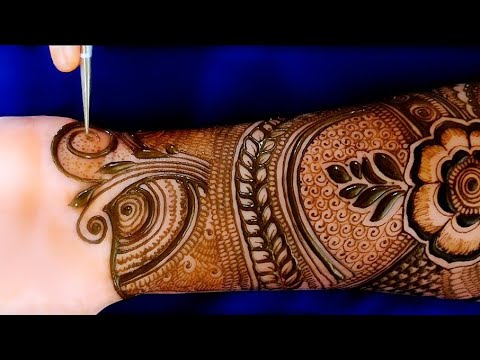 Full hand bridal mehndi designs | Peacock Ganesh om swastik Indian wedding mehndi | Marriage mehndi