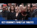 Sharon Osbourne And Children View Tributes As Fans Cheer Ozzy Osbourne