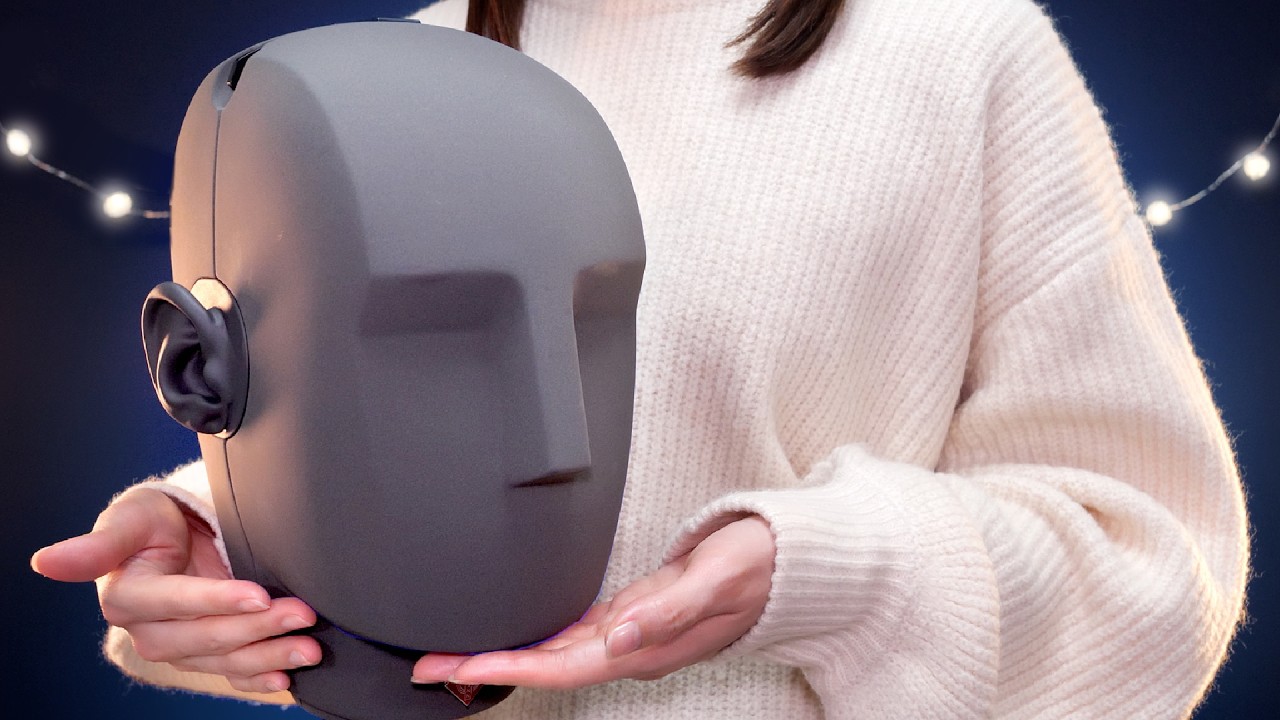 ASMR ふーはー＆耳を触る音😙💨 KU100 / ささやき声