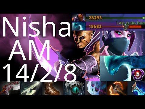 Nisha Anti-Mage vs Sand King - NO BKB - dota2