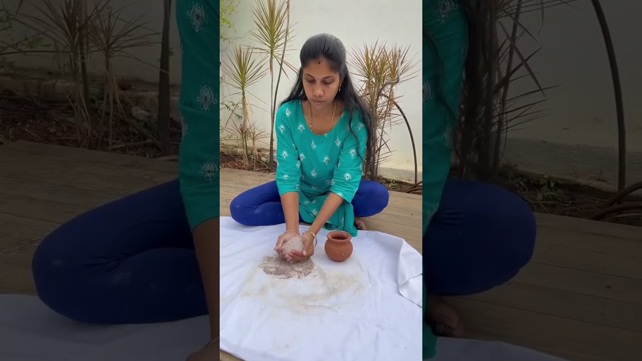 Traditional Ragi Grinding Stone | Stone grinder | #shorts