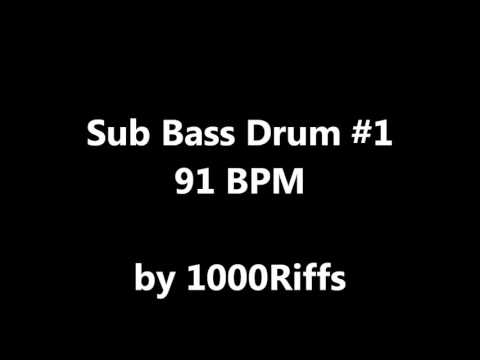 Sub Bass Kick Drum #1 : 91 BPM - Beats Per Minute