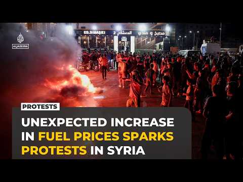 Protests break out across Syria over fuel price increases