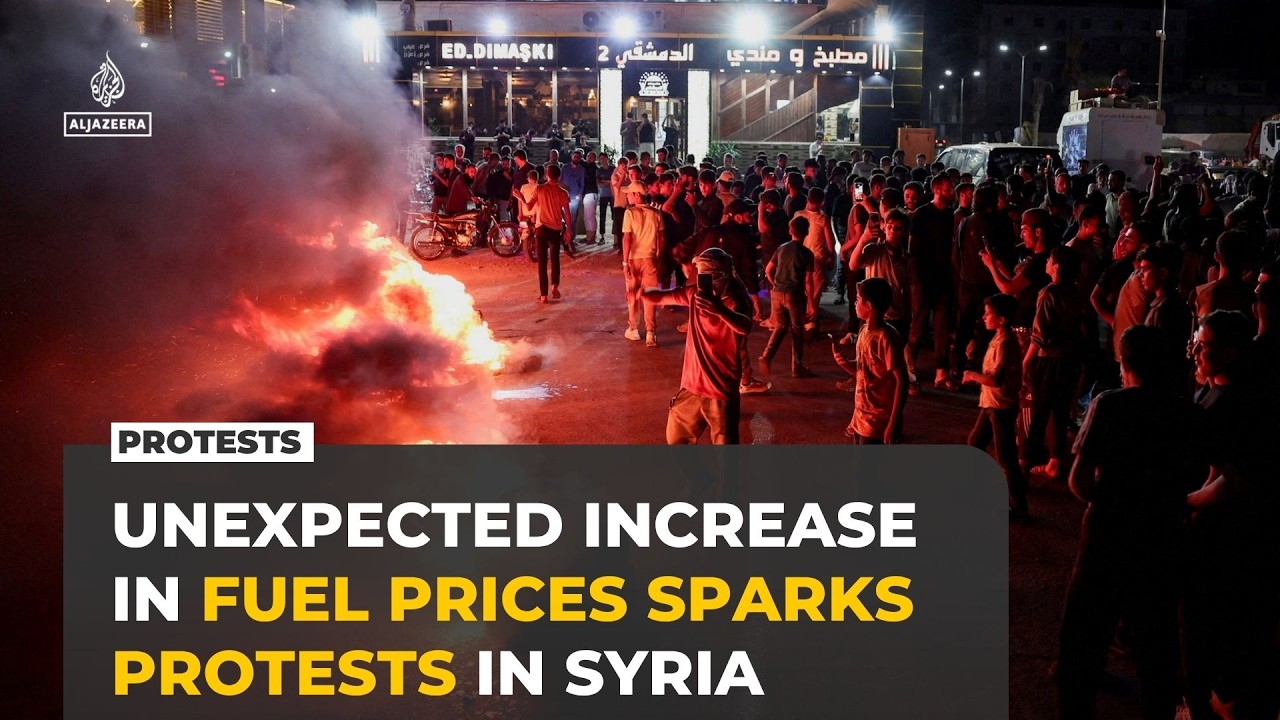 Protests break out across Syria over fuel price increases