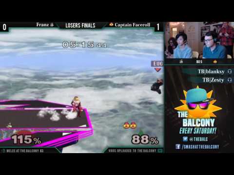 Melee @ the Balcony 83 - Grands ft. Army (Ice Climbers) VS Captain Faceroll (Sheik)