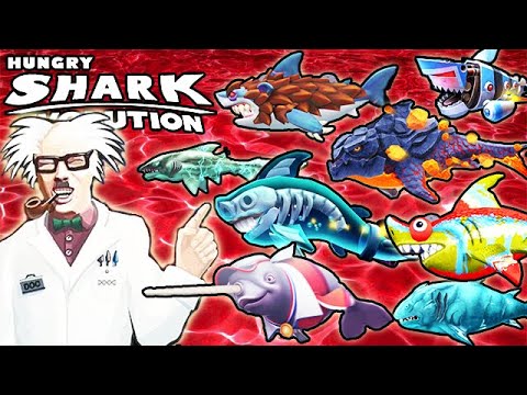 ALL SPECIAL SHARKS UNLOCKED (HUNGRY SHARK EVOLUTION)