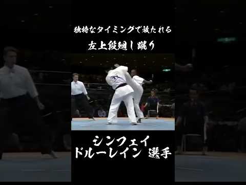 独特なタイミングのハイキック シンフェイ ドルーレイン 選手 #karate #shorts