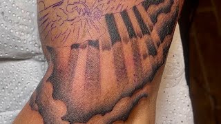 How to Make Realistic Cloud Tattoo/ Time Lapse