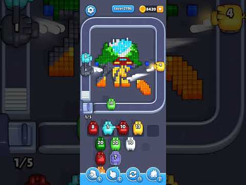 Pixel Flow Level 2796 Walkthrough