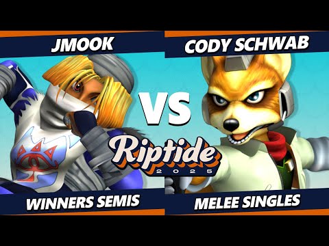 Riptide 2025 TOP 8 - Cody Schwab (Fox) Vs. Jmook (Sheik) Smash Melee - SSBM
