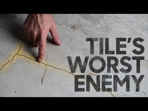Tiling over concrete? DO THIS to prevent disaster!