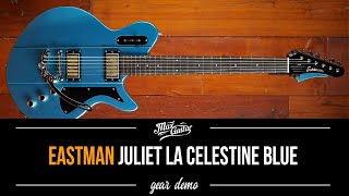 Video thumbnail for Eastman Juliet LA Celestine Blue - Gear Demo by Max Guitar Store