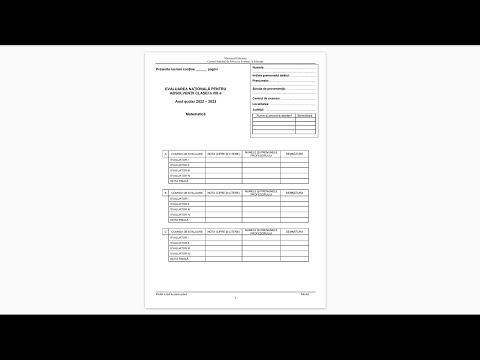 Model Evaluare Nationala 2023 - rezolvare