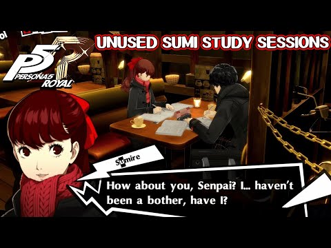 Unused Sumi study sessions - Persona 5 Royal