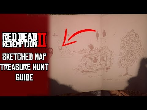 Sketched Map Treasure Hunt Guide - Red Dead Redemption 2