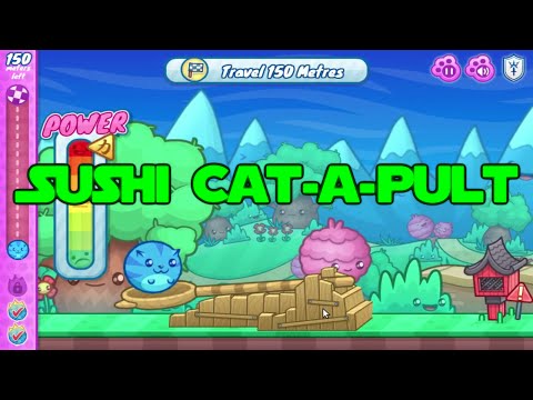 Cat Launcher | Sushi Cat-a-pult Gameplay