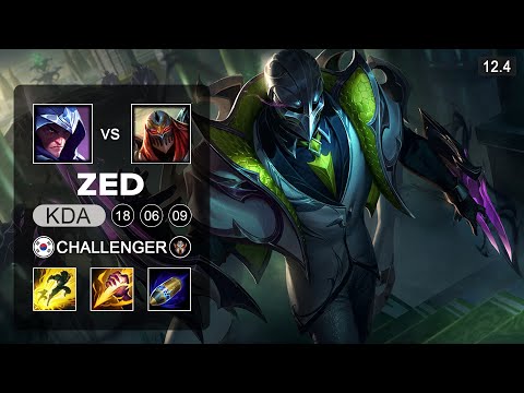 DK Canyon Zed Jungle vs Talon - KR Challenger - Season 12 Patch 12.4
