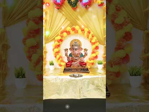 Ganpati decoration ideas for 2025 #shorts #ganeshchaturthi #decoration