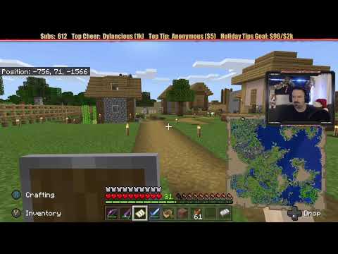 Minecraft "Chill Stream" Dec. 16, 2019 pt2 - Oh NO! First EVER Raid, RIGHT NOW?!