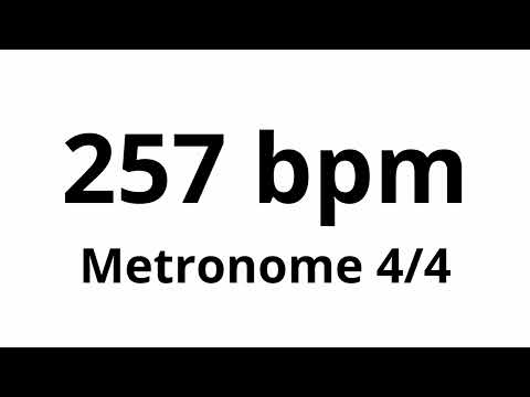 257 bpm tempo ' metronome ' 4/4