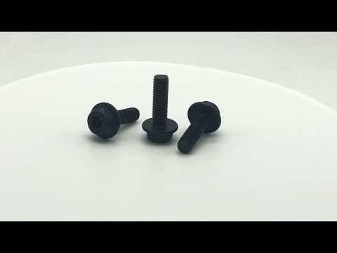 China High strength black finish Tamper Resistant 6 Lobe Pin socket head Security torx Screws