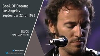 Bruce Springsteen | Book Of Dreams - Los Angeles - 22/09/1992