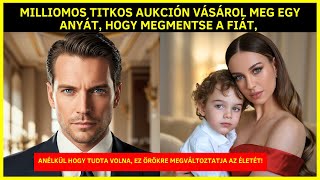 🔴MILLIOMOS Titkos Aukción Vásárol Meg Egy Anyát, Hogy Megmentse A Fiát, Anélkül Hogy Tudta Volna...