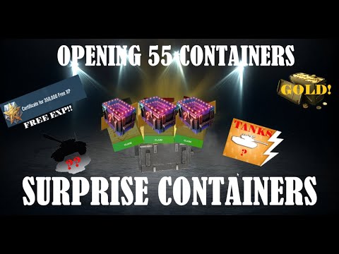 WHAT DID I GET FROM 55 SURPRISE CONTAINERS? ☆ WoT Blitz
