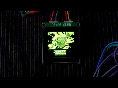 Arduboy Mystic Balloon gameplay on 96x96 OLED display