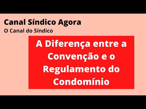 A Diferença Entre a Convenção e o Regulamento